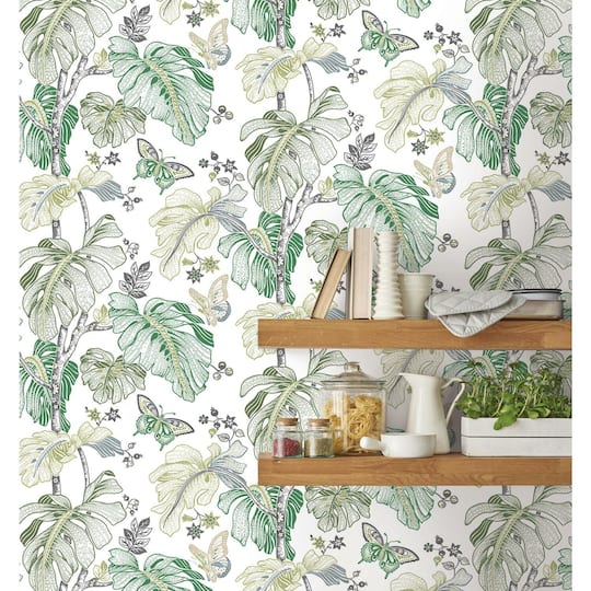 RoomMates Boho Palm Peel & Stick Wallpaper